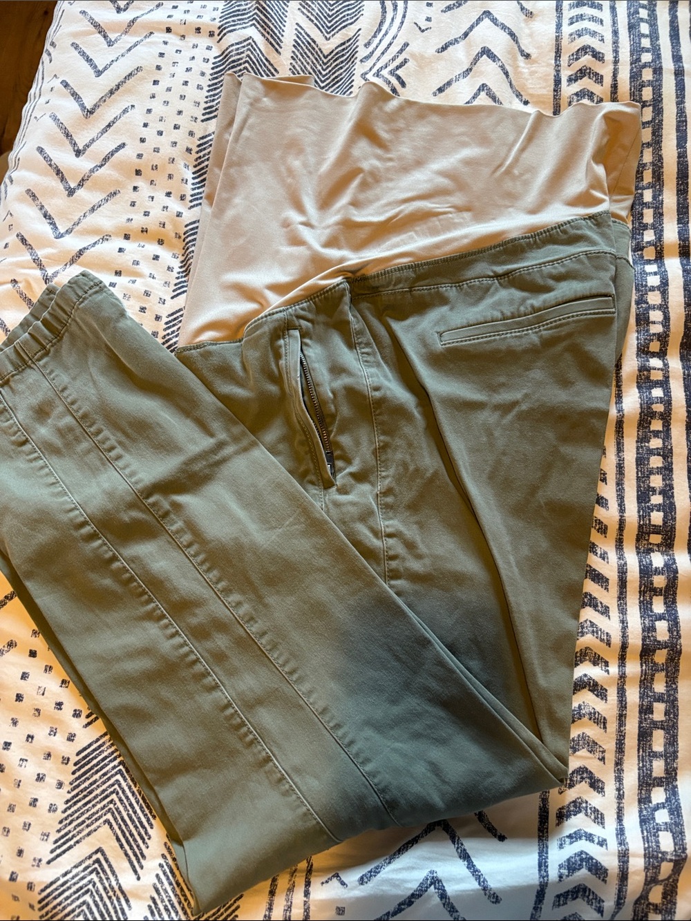LOFT Olive Green Maternity Pants